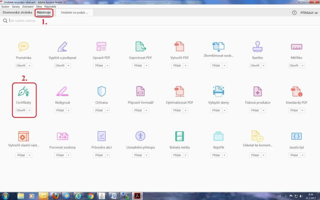 Jak podepisovat dokumenty krok 2