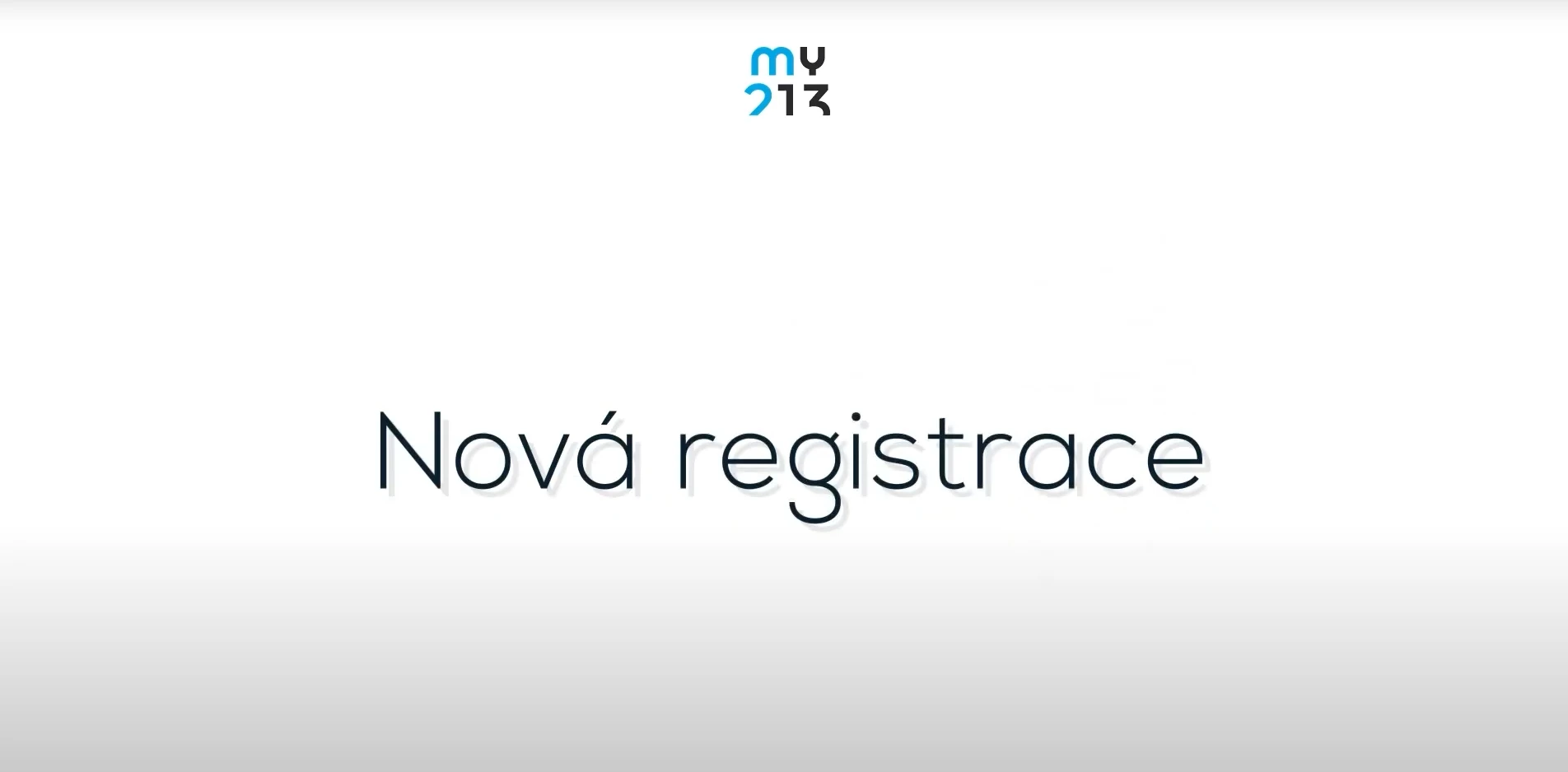 my213 - postup při nové registraci