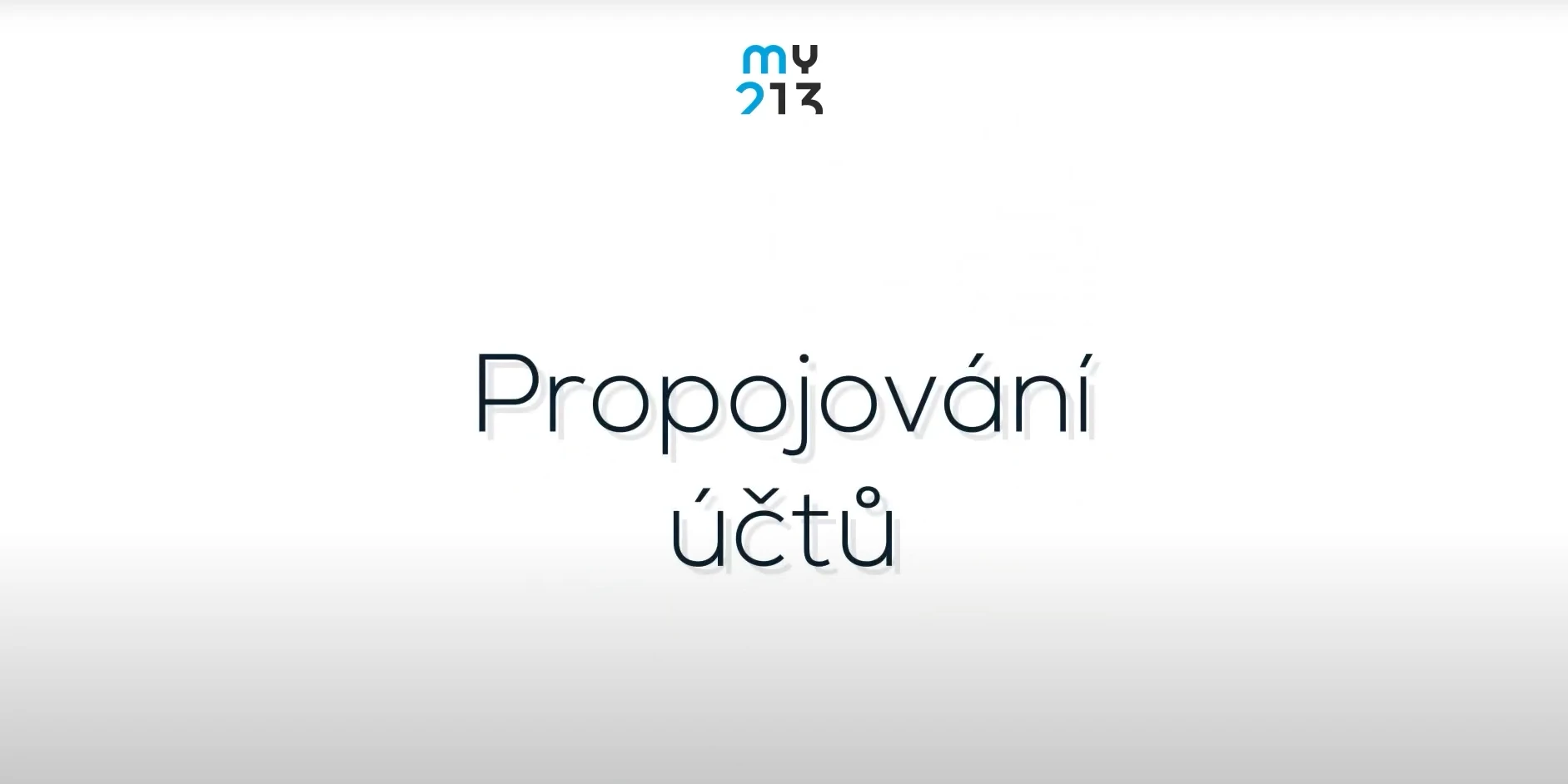 my213 - propojování účtu